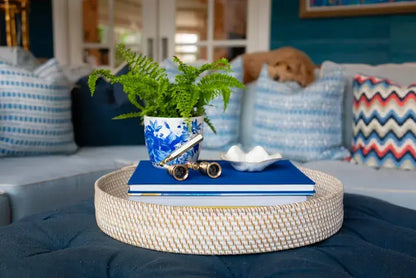 Hand Braided Rattan Tray (No Handles)